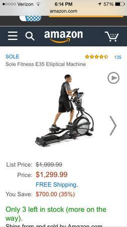 e35 sole elliptical amazon